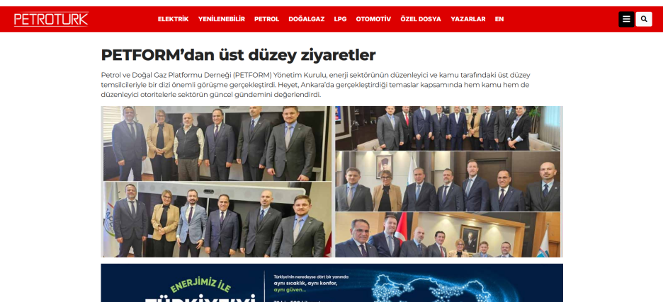 PETFORM&rsquo;dan &Uuml;st D&uuml;zey Ziyaretler